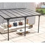 Westmann Alu Terrassen&uuml;berdachung Bruce 435 | Schwarz | 300x435x270 cm - Schwarz
