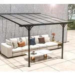 Westmann Alu Terrassen&uuml;berdachung Bruce 313 | Schwarz | 300x313x270 cm - Schwarz