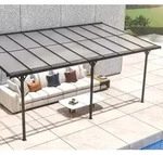 Westmann Alu Terrassen&uuml;berdachung Bruce 556 | Schwarz | 300x556x270 cm - Schwarz