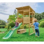 Westmann Holz Stelzenhaus Wildnis | Spielhaus mit Rutsche | Natur | 241x167x205...