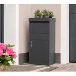 Westmann Stahl Paketbox Piet | Anthrazit | 50x37x105 cm - Anthrazit