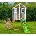 Zwerkules Valli 1 | Kinder Stelzenhaus mit Rutsche | Holz - Natur