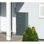 Westmann Stahl Paketbox Pedro | Anthrazit | 50x37x112 cm - Anthrazit