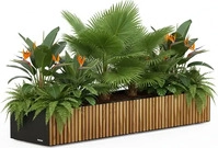 Herstera Garden HG31835101, Herstera Garden Deco Planter Xic L | 150x25x40 cm Schwarz