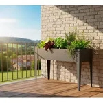 Westmann Vedura M | Metall Balkon Hochbeet | Anthrazit - Anthrazit