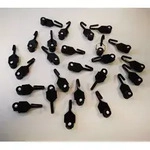 Sojag Vorhang Clips 25 St&uuml;ck | Schwarz - Schwarz