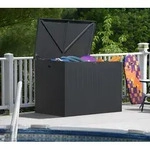 Shelterlogic Stahl Gartenbox | 980 L | Kissenbox & Auflagenbox | Anthrazit 