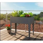 Westmann Vedura S | Metall Balkon Hochbeet | Anthrazit - Anthrazit