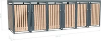 Westmann WMHHWTC-66, Westmann Metall M&uuml;lltonnenbox Planta | 6x240 L |...