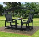 Sojag Aluminium Gartenschaukel Carleton | f&uuml;r 4 Personen | Schwarz |...