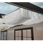 Palram - Canopia Sonnensegel f&uuml;r Terrassendach Stockholm | Wei&szlig; | 340x810 cm -