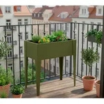 Westmann Vedura S | Metall Balkon Hochbeet | Olive - Olive