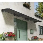 Palram - Canopia Vordach Aquila 4500 | Anthrazit | 92x454x18 cm - Silber