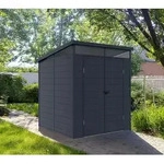 Westmann Kunststoff Ger&auml;tehaus Topia M | mit Pultdach | Anthrazit | 2x2 m -