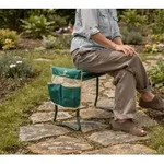 Westmann Multi | Gartenhocker mit Kniebank | klappbare Garten Kniehilfe - Gr&uuml;n