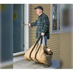Polyester Kaminholztasche Birke | Beige | 27 kg - Beige