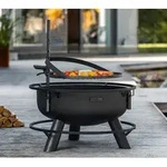 CookKing Stahl Feuerschale Bandito 80 | Inkl. Zubeh&ouml;r | 80x53 cm - Schwarz