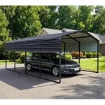 Westmann Carport Kopenhagen M | Metall Carport | Satteldach - Grau