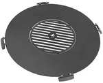 CookKing Stahl Grillplatte mit Grillrost | Zubeh&ouml;r f&uuml;r Feuerschalen | &Oslash; 80 cm -