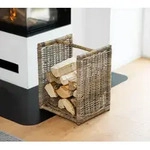 Westmann Rattan Kaminholzkorb Costa | Natur | 40x36x50 cm - Braun