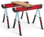 FEISTOS Forta Plus Duo | h&ouml;henverstellbarer Metall Arbeitsbock | 2-er Set - Rot