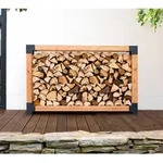 Westmann L&auml;rchenholz Kaminholzregal Michel 9 | Au&szlig;enbereich | Natur |...