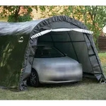 ShelterLogic Folien Zeltgarage Ger&auml;tehaus | Grau | 610x300x240 cm - Grau