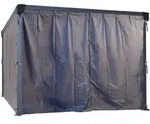 Palram - Canopia Polyester Vorh&auml;nge f&uuml;r Pavillon Palermo | Grau - Grau