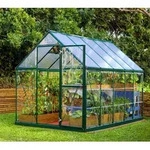 Palram - Canopia Aluminium Gew&auml;chshaus Hybrid 610 | Gr&uuml;n | 306x185x208 cm -...