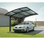 Palram - Canopia Aluminium Carport Arizona Wave 5000 | gewelltes Solargrau | 495x289