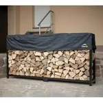 ShelterLogic Stahl Kaminholzregal inkl. Abdeckung | Schwarz | 36x240x119 cm |...