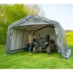 ShelterLogic Folien Zeltgarage Ger&auml;tehaus | Grau | 490x370x260 cm - Grau