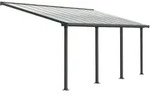 Palram - Canopia Aluminium Terrassen&uuml;berdachung Olympia | Anthrazit | 300x619x305 cm