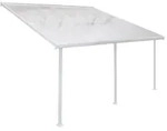 Palram - Canopia Aluminium Terrassen&uuml;berdachung Feria | Wei&szlig; | 385x425x305 cm...