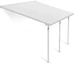 Palram - Canopia Aluminium Terrassen&uuml;berdachung Feria | Wei&szlig; | 295x425x305 cm...