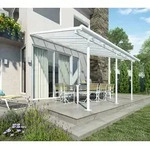 Palram - Canopia Aluminium Terrassen&uuml;berdachung Sierra | Wei&szlig; | 299x555x305...