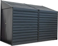 Spacemaker SMYA410, Spacemaker Metall Ger&auml;tehaus Anlehnhaus 410 | Grau | 124x295x208