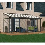 Palram - Canopia Aluminium Kaltwintergarten Sanremo | Anthrazit | 277x556x310 cm -