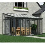 Palram - Canopia Aluminium Kaltwintergarten Sanremo | Anthrazit | 382x425x310 cm -