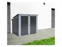 Westmann Stahl Mülltonnenbox und Gerätebox | Anthrazit | 101x158x134 cm