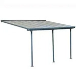 Palram - Canopia Terrassen&uuml;berdachung Feria | Anthrazit | 295x425x305 cm | Ohne