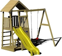 Wendi Toys WTJ7, Wendi Toys Holz Spielturm Pelikan | inkl. Rutsche, Kletterwand,