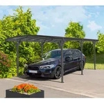 Westmann Aluminium Runddach Carport Bergen | Anthrazit | 505x300x220 cm - Anthrazit