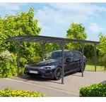 Westmann Aluminium Runddach Carport Stockholm | Anthrazit | 576x300x220 cm -
