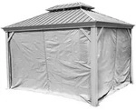 Sojag Vorh&auml;nge inkl. Clips f&uuml;r Pavillon Messina 1012 | Taupe - Taupe