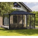 Palram - Canopia Aluminium Kaltwintergarten Ledro 4300 | Anthrazit | 430x296x275 cm -