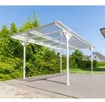 Westmann Aluminium Flachdach Carport Helsinki | Wei&szlig; | 503x305x232 cm - Wei&szlig;