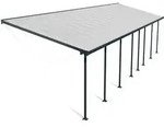 Palram - Canopia Aluminium Terrassen&uuml;berdachung Feria | Anthrazit | 295x1276x305 cm