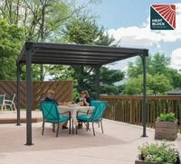 Palram - Canopia PA703728, Palram - Canopia Aluminium Pavillon Milano 3000 