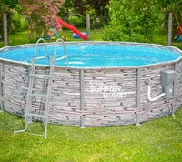 Summer Waves PGP4W01442B, Summer Waves Elite Frame Pool | Aufstellpool rund 